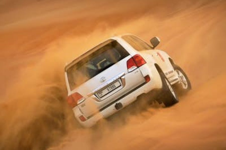 Dubai Morning Desert Safari in High Red Dunes + Sandboarding with Transfers