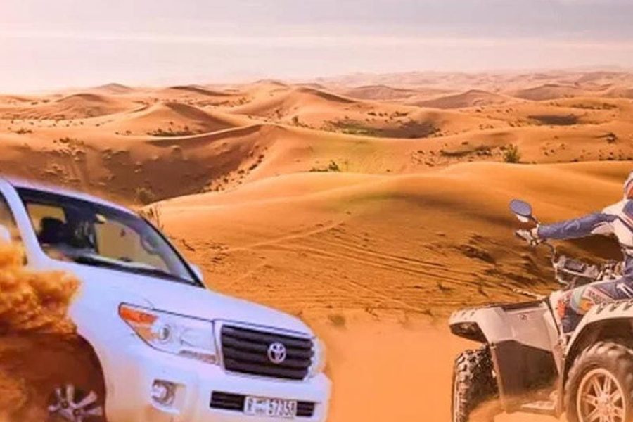 Dubai: Sunset Desert Safari Tour + BBQ Dinner + Camel Ride + Roundtrip Transfer